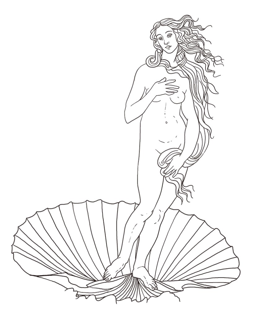 birth of venus after Botticelli by TIM